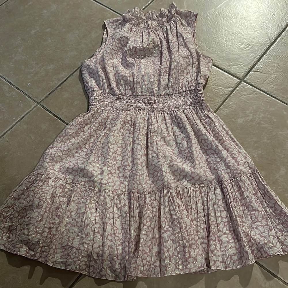 Pink and white sundress